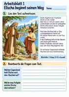 Vorschau - Arbeitsblätter - Elischa hilft Menschen | Religion Klasse 4 Arbeitsblätter | Evangelische Religionslehre | 10 Arbeitsblätter als PDF - Seite 1