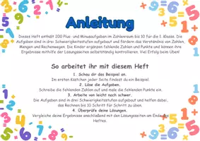Vorschau - Arbeitsblätter - Übungsnheft mit 200 Aufgaben zu Zahlen und Mengen - Seite 2