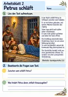 Vorschau - Arbeitsblätter - Petrus wird befreit | Religion Klasse 4 Arbeitsblätter | Evangelische Religionslehre | 10 Arbeitsblätter als PDF - Seite 2