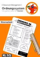 Vorschau - Merkblätter - Ordnungssystem im Klassenzimmer (Blanko-Vorlage) - Deckblatt