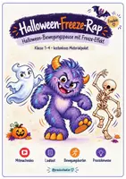 Vorschau - Bildkarten - Halloween Lied Grundschule – Stopptanz & Bewegungspause | Rap mit Bewegungskarten & Mitmachvideo | Freeze Dance | Klasse 1–4 - Deckblatt