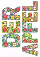 Vorschau - Mal- und Bastelvorlagen - Girlande Apfel Kunst Klasse 1 Klasse 2 Vertretungsstunde Herbst - Seite 2