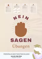 Vorschau - Arbeitsblätter - Beratung: Nein sagen - Selbstbewusstsein stärken - Übungen - Deckblatt