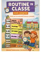 anteprima - Flashcard - 🕒 Il Mio Orario Scolastico - Pagina di copertina