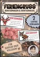 Vorschau - Mal- und Bastelvorlagen - Feriengruß Weihnachten für Schüler und Kollegen - Deckblatt