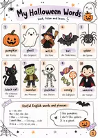 Vorschau - Arbeitsblätter - Halloween Englisch MEGA-BUNDLE 🎃 | 32 abwechslungsreiche Arbeitsblätter | Klasse 4–6 | Grundschule & Sek I | Wortschatz, Reading, Writing & Rätsel - Seite 2