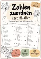 Vorschau - Arbeitsblätter - Mengen & Zahlen zuordnen 1–10 | 1.-2. Klasse - Deckblatt