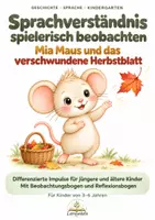 Vorschau - Bildkarten - Sprachverständnis spielerisch beobachten – Herbstgeschichte mit Mia Maus, Bildkarten & Beobachtungsbogen - Deckblatt