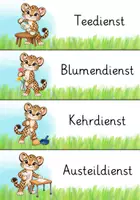 Vorschau - Fördermaterial/Inklusion - Klassendienste Leopardenklasse - Seite 1