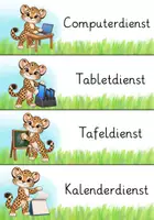 Vorschau - Mal- und Bastelvorlagen - Leopardenklasse Klassentier Leopard Sorglospaket Grundschule - Seite 3