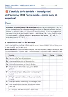 anteprima - Esercizi - 🧱 L’archivio delle candele – investigatori dell’autunno 1989 (terza media – primo anno di superiore) - Pagina 2