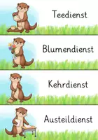 Vorschau - Fördermaterial/Inklusion - Klassendienste Otterklasse - Seite 1
