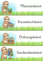 Vorschau - Lehrpläne/Lehrermaterial - Faultierklasse Klassendienste Klassentier Faultier - Seite 3