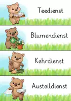 Vorschau - Lehrpläne/Lehrermaterial - Klassendienste Klassentier Wombat Wombatklasse - Seite 1