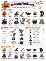 Vorschau - Arbeitsblätter - Halloween Englisch Klasse 6 | 17 abwechslungsreiche Arbeitsblätter | Vocabulary, Reading, Writing & Speaking | Quiz, Rätsel & Mystery Escape - Seite 1