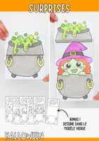 Aperçu - Matériel pour travaux manuels / dessin - Bricolage d’Halloween - Chaudrons surprises - Page de couverture