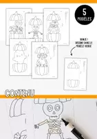Aperçu - Matériel pour travaux manuels / dessin - Bricolage d’Halloween - Citrouilles surprises - Page 1