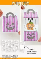 Aperçu - Matériel pour travaux manuels / dessin - Bricolage d’Halloween - Sacs à bonbons surprises - Page de couverture