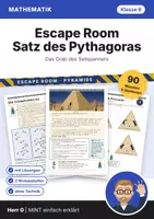 Vorschau - Stundenentwürfe - Escape Room Satz des Pythagoras: Pyramide · Klasse 9 - Deckblatt