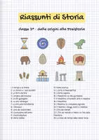 anteprima - Materiale di supporto/inclusione - Riassunti di Storia classe 3ª: dalle origini della Terra alla Preistoria, con disegni e domande - Pagina di copertina