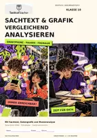 Vorschau - Stundenentwürfe - Immer erreichbar - Sachtext und Grafik vergleichend analysieren - Deckblatt