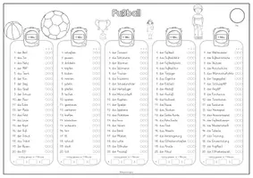 Vorschau - Spiele - Blitzlesen - 100 Wörter rund um Fussball - Seite 3
