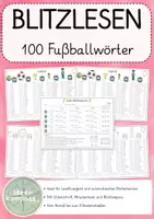 Vorschau - Spiele - Blitzlesen - 100 Wörter rund um Fussball - Deckblatt