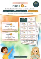 Vorschau - Spiele - Körperteile Englisch – Sprechspiel «Name 3» mit 19 Karten in 3 Niveaus | My Body | Klasse 1–4 | Young World 1 Unit 2 - Deckblatt