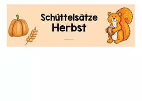 Vorschau - Arbeitsblätter - Schüttelsätze Herbst (zweifach differenziert) - Seite 1