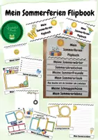 Vorschau - Arbeitsblätter - Erzählen zu den Sommerferien - Flipbook - Deckblatt