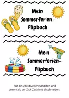 Vorschau - Arbeitsblätter - Erzählen zu den Sommerferien - Flipbook - Seite 1
