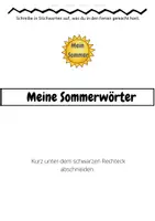 Vorschau - Arbeitsblätter - Erzählen zu den Sommerferien - Flipbook - Seite 2