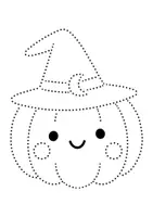 Vorschau - Arbeitsblätter - Halloweenbilder zum nachspuren - Graphomotorik fördern - Seite 3