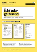 Vorschau - Stundenentwürfe - Echt oder gefälscht? Bilder im Internet prüfen – Arbeitsblätter Kl. 3–4 - Deckblatt