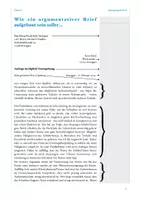 Vorschau - Unterrichtsreihen - Argumentativer Brief/Begründeter Brief - Klasse 7-8 (Skript) - Seite 3