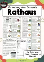 Vorschau - Arbeitsblätter - Leben in der Stadt - Rathaus / Stadtverwaltung - Deckblatt
