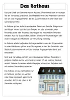 Vorschau - Arbeitsblätter - Leben in der Stadt - Rathaus / Stadtverwaltung - Seite 1