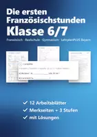 Vorschau - Arbeitsblätter - Die ersten Französischstunden – Rentrée Französisch 1. Lernjahr Klasse 6/7 | Begrüßen, Vorstellen, Zahlen, Alphabet mit Lösungen - Deckblatt