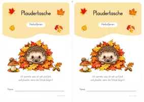 Vorschau - Arbeitsblätter - Plaudertasche Herbstferien | Erzählen | Plauderrunde - Seite 3