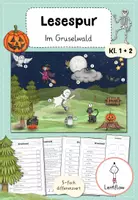 Vorschau - Arbeitsblätter - Lesespur Halloween Klasse 1 + 2 - Deckblatt