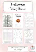 Vorschau - Arbeitsblätter - Halloween – Activity Booklet | Differenziertes Übungsheft mit Lösungen | Englisch ab Klasse 3 - Deckblatt