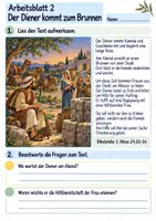 Vorschau - Arbeitsblätter - Rebekka hilft am Brunnen | Religion Klasse 4 Arbeitsblätter | Evangelische Religionslehre | 10 Arbeitsblätter als PDF - Seite 2