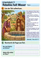 Vorschau - Arbeitsblätter - Rebekka hilft am Brunnen | Religion Klasse 4 Arbeitsblätter | Evangelische Religionslehre | 10 Arbeitsblätter als PDF - Seite 3