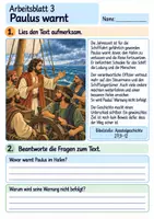 Vorschau - Arbeitsblätter - Paulus im Sturm | Religion Klasse 4 Arbeitsblätter | Evangelische Religionslehre | 10 Arbeitsblätter als PDF - Seite 3