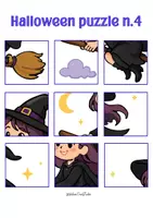 anteprima - Esercizi - Puzzle di Halloween da Tagliare e Incollare - Motricità Fine, forbici - Pagina 3