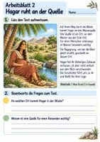 Vorschau - Arbeitsblätter - Hagar – Gott sieht sie | Religion Klasse 4 Arbeitsblätter | Evangelische Religionslehre | 10 Arbeitsblätter als PDF - Seite 2