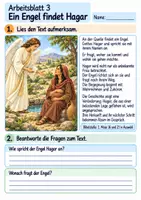 Vorschau - Arbeitsblätter - Hagar – Gott sieht sie | Religion Klasse 4 Arbeitsblätter | Evangelische Religionslehre | 10 Arbeitsblätter als PDF - Seite 3