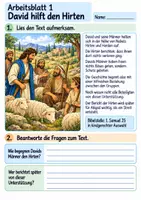 Vorschau - Arbeitsblätter - Abigail bringt Frieden | Religion Klasse 4 Arbeitsblätter | Evangelische Religionslehre | 10 Arbeitsblätter als PDF - Seite 1