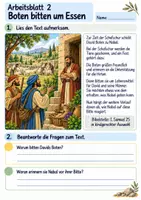Vorschau - Arbeitsblätter - Abigail bringt Frieden | Religion Klasse 4 Arbeitsblätter | Evangelische Religionslehre | 10 Arbeitsblätter als PDF - Seite 2
