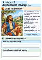 Vorschau - Arbeitsblätter - Jeremia bekommt Mut | Religion Klasse 4 Arbeitsblätter | Evangelische Religionslehre | 10 Arbeitsblätter als PDF - Seite 3